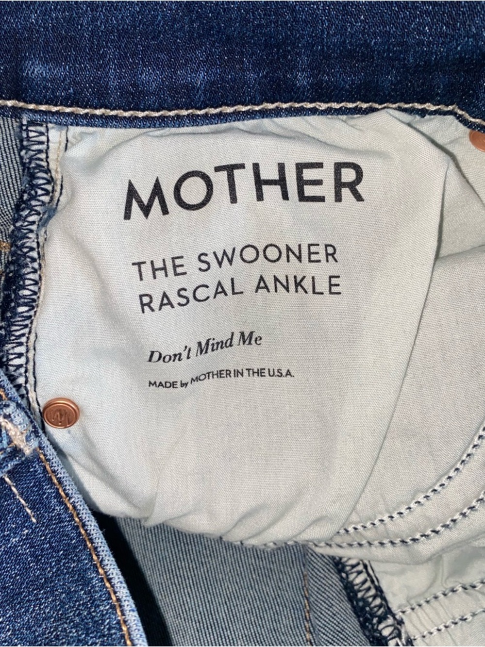 MOTHER The Swooner Rascal Ankle in Don’t Mind Me - Picture 9 of 9